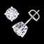 1.5 CTW VS/SI Diamond Solitaire Art Deco Stud Earrings - 2