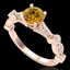 1.03 CTW Intense Fancy Yellow Diamond Engagement Art