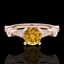 1.03 CTW Intense Fancy Yellow Diamond Engagement Art - 2