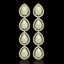 9.12 CTW Opal & Diamond Halo Earrings 10K Yellow Gold