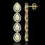 9.12 CTW Opal & Diamond Halo Earrings 10K Yellow Gold - 2
