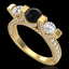 2.3 CTW Fancy Black Diamond Solitaire Micro Pave 3