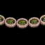31.1 CTW Tourmaline & Diamond Halo Necklace 10K Rose - 3