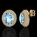 10 CTW Sky Blue Topaz & Micro Pave VS/SI Diamond - 2