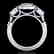 1.51 CTW VS/SI Diamond Solitaire Art Deco 3 Stone Ring