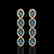 6.28 CTW London Topaz & Diamond Halo Earrings 10K