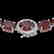 80 CTW Garnet & VS/SI Diamond Eternity Tennis Micro