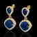 7 CTW Sapphire & Micro Pave VS/SI Diamond Earrings