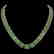 73.41 CTW Peridot & Diamond Halo Necklace 10K White