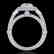 3 CTW Princess VS/SI Diamond Solitaire Art Deco 3 Stone
