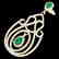 6.40 CTW Emerald & Micro Pave VS/SI Diamond Earrings