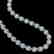 41.6 CTW Sky Topaz & Diamond Halo Necklace 10K White - 2