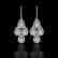 5.22 CTW Pear Diamond Designer Earrings 18K White Gold