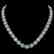 55.41 CTW Sky Topaz & Diamond Halo Necklace 10K White