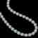 55.41 CTW Sky Topaz & Diamond Halo Necklace 10K White - 2