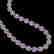 44.8 CTW Tanzanite & Diamond Halo Necklace 10K Rose - 2