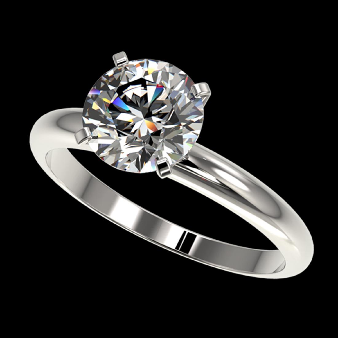 2 CTW Certified H-SI/I Quality Diamond Solitaire: REF-615A2X -32932 ---- 2 CTW Certified H-SI/I Quality Diamond Solitaire Engagement Ring 10K White Gold ---- Luxury Designer Brand Ring Appraised at $41,000 Certificate Number US32932 10k White gold, R