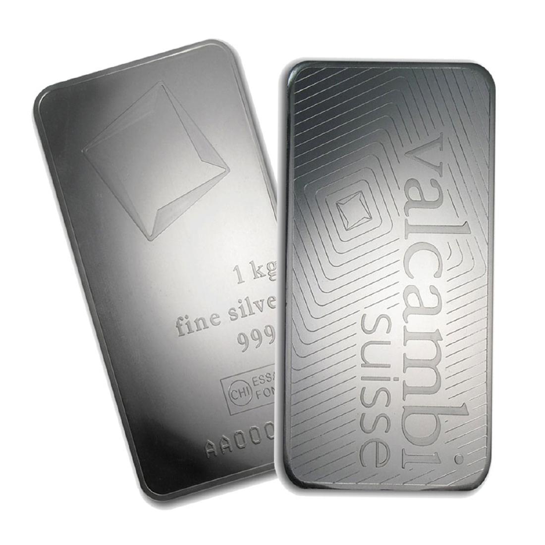 One piece 1 kilo 0.999 Fine Silver Bar Valcambi with: SKU: 78911 ---- One piece 1 kilo 0.999 Fine Silver Bar Valcambi with Assay - REF#78911 Federal Government Liquidation prides itself with more than 45 years in the fine jewelry liquidation, our staff o