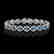14.82 CTW London Topaz & Diamond Halo Bracelet 10K
