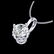 0.62 CTW VS/SI Diamond Solitaire Art Deco Stud Necklace - 2