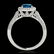 1.5 CTW SI Certified Fancy Blue Diamond Solitaire Halo - 2