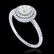 1 CTW Micro Pave VS/SI Diamond Solitaire Ring Double - 2