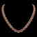 49.46 CTW Tourmaline & Diamond Halo Necklace 10K Rose
