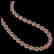 49.46 CTW Tourmaline & Diamond Halo Necklace 10K Rose - 2