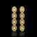 5.4 CTW Fancy Citrine & Diamond Halo Earrings 10K