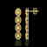 5.4 CTW Fancy Citrine & Diamond Halo Earrings 10K - 2