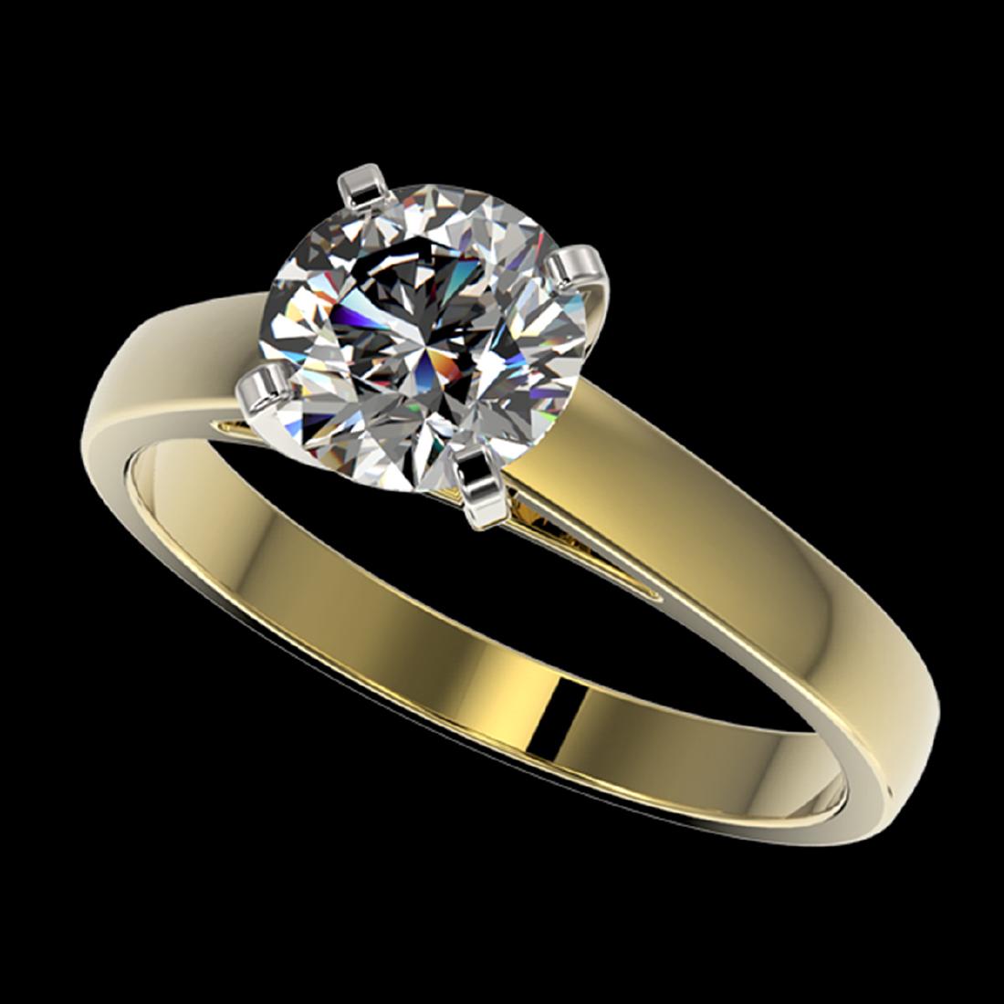 1.55 CTW Certified H-SI/I Quality Diamond Solitaire: REF-339K2W - SKU:36547 ---- 1.55 CTW Certified H-SI/I Quality Diamond Solitaire Engagement Ring 10K Yellow Gold ---- Luxury Designer Brand Ring Appraised at $22,600 Certificate Number US36547 10k Yell