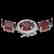 80 CTW Garnet & VS/SI Diamond Eternity Tennis Micro