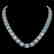 80.98 CTW Aquamarine & Diamond Halo Necklace 10K White
