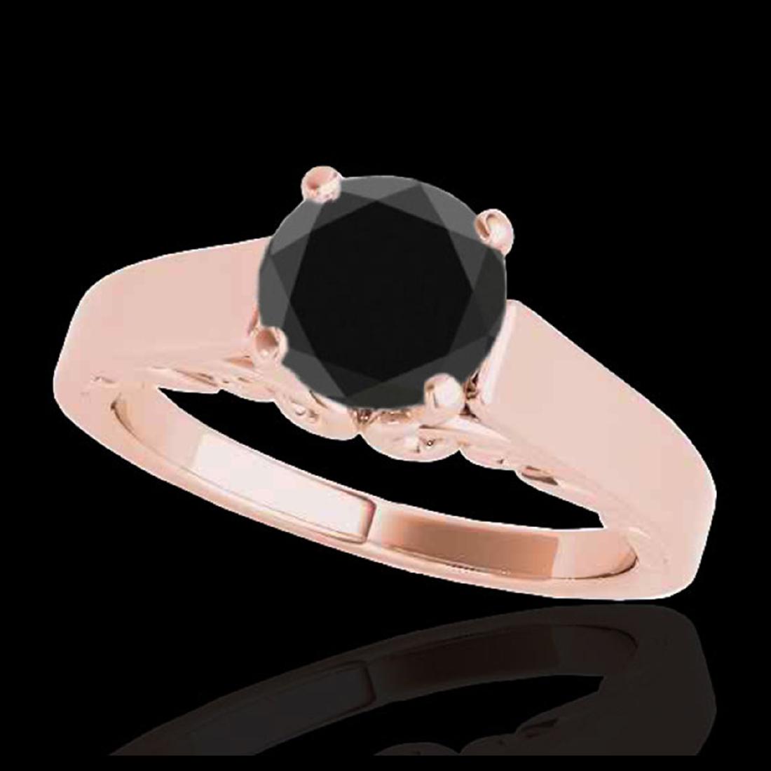 1.25 CTW VS Black Diamond Solitaire Ring Gold -: REF-58F2V - SKU:35150 ---- 1.25 CTW Certified VS Black Diamond Solitaire Ring Gold DEBEERA Designer Brand Luxury Jewelry, made in the USA DEBEERA Suggested Retail Price: $3,500 Factory offers perfect 