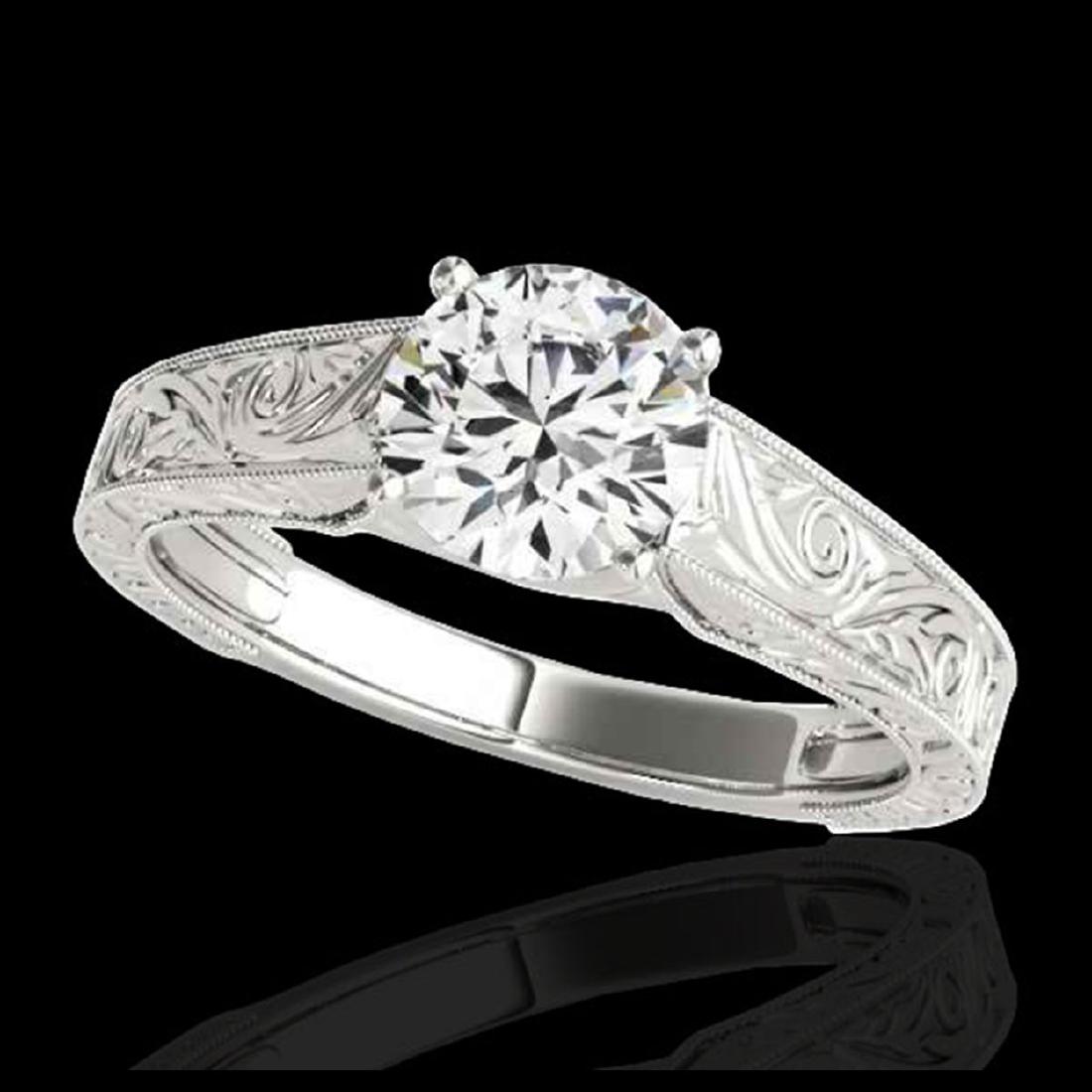1.50 CTW H-SI/I Diamond Solitaire Antique Ring Gold -: REF-327G6N - SKU:35191 ---- 1.5 CTW H-SI/I Certified Diamond Solitaire Antique Ring Gold PELAMOR Designer Brand Luxury Jewelry, made in the USA PELAMOR Suggested Retail Price: $19,800 Factory offers p