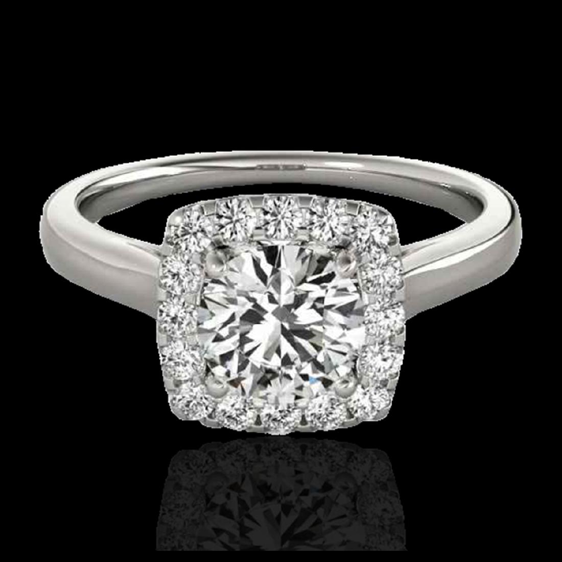 1.37 CTW H-SI/I Diamond Solitaire Halo Ring Gold -: REF-263Y6K - SKU:33409 ---- 1.37 CTW H-SI/I Certified Diamond Solitaire Halo Ring Gold DEBEERA Designer Brand Luxury Jewelry, made in the USA DEBEERA Suggested Retail Price: $14,500 Factory offers per
