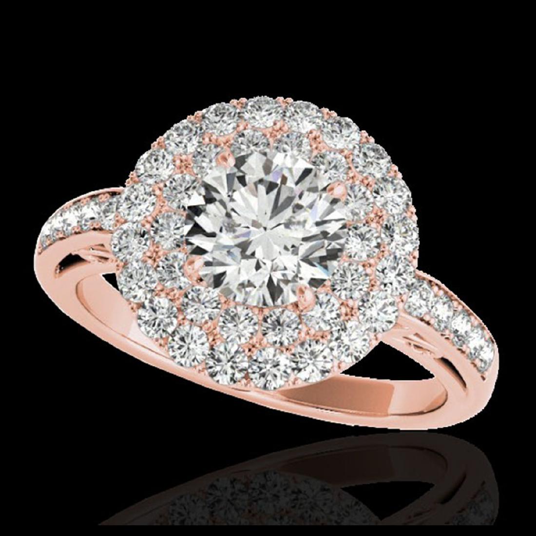 2.25 CTW H-SI/I Diamond Solitaire Halo Ring Gold -: REF-327Y3K - SKU:34203 ---- 2.25 CTW H-SI/I Certified Diamond Solitaire Halo Ring Gold JEWLION Designer Brand Luxury Jewelry, made in the USA JEWLION Suggested Retail Price: $19,800 Factory offers per