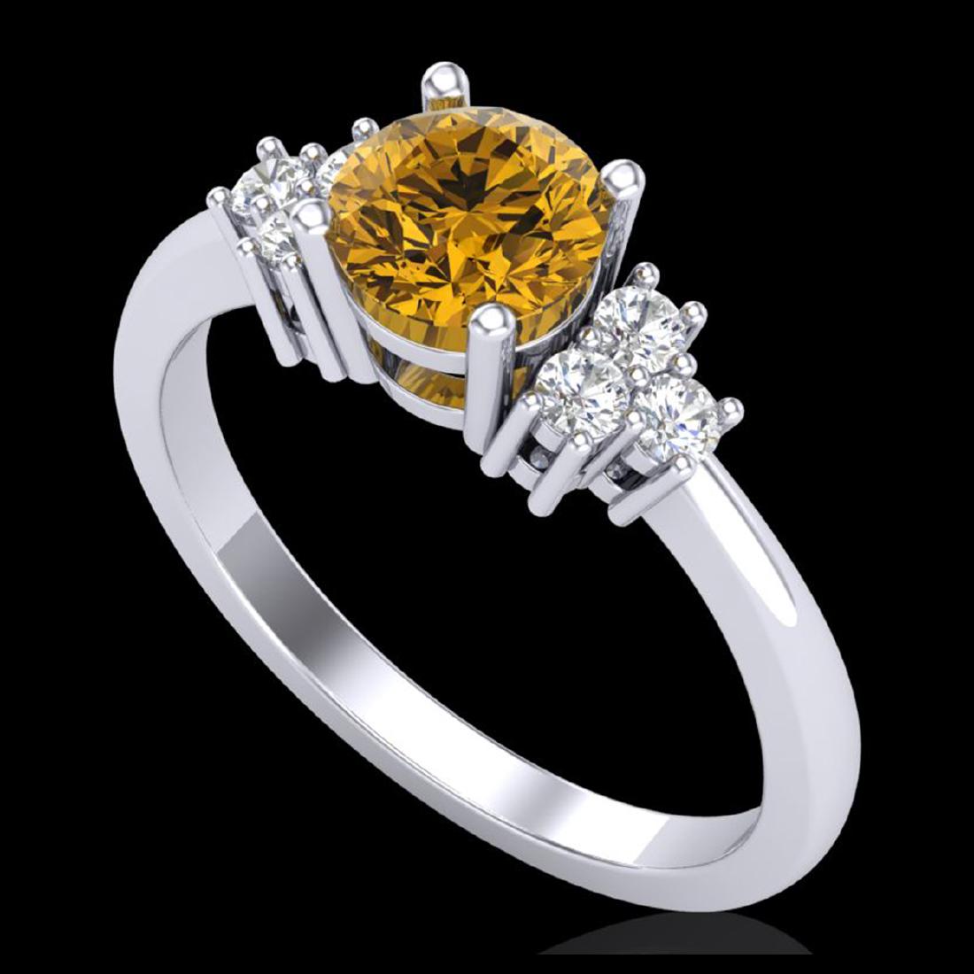 1 ctw Intense Yellow Diamond Engagement Ring 18K White: REF-200H2W - SKU:37595 ---- 1 ctw Intense Yellow Diamond Engagement Ring 18K White Gold JEWLION Designer Brand Luxury Jewelry, made in the USA JEWLION Suggested Retail Price: $12,100 Factory offers pe