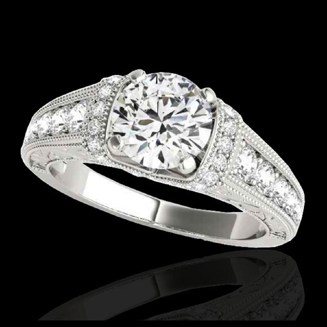 1.50 ctw H-SI/I Diamond Solitaire Ring 10K White Gold -: REF-211R4K - SKU:34774 ---- 1.50 ctw H-SI/I Diamond Solitaire Ring 10K White Gold Designer Brand Luxury Jewelry, made in the USA Suggested Retail Price: $15,500 Factory offers perfect factory sizing, 