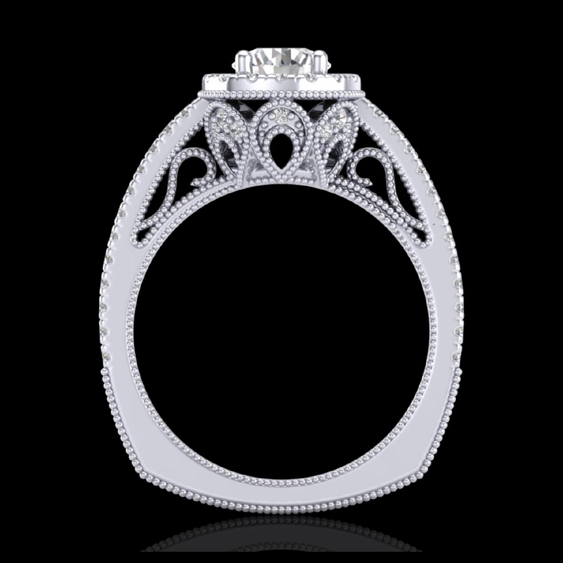 1.55 ctw VS/SI Diamond Solitaire Art Deco Ring 18K: REF-263H6M - SKU:37115 ---- 1.55 ctw VS/SI Diamond Solitaire Art Deco Ring 18K White Gold Designer Brand Luxury Jewelry, made in the USA Suggested Retail Price: $14,500 Factory offers perfect factory 