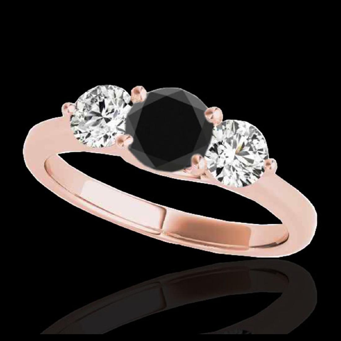 2 ctw VS Black Diamond 3 Stone Solitaire Ring 10K Rose: REF-163M6F - SKU:35389 ---- 2 ctw VS Black Diamond 3 Stone Solitaire Ring 10K Rose Gold Designer Brand Luxury Jewelry, made in the USA Suggested Retail Price: $13,200 Factory offers perfect factory si