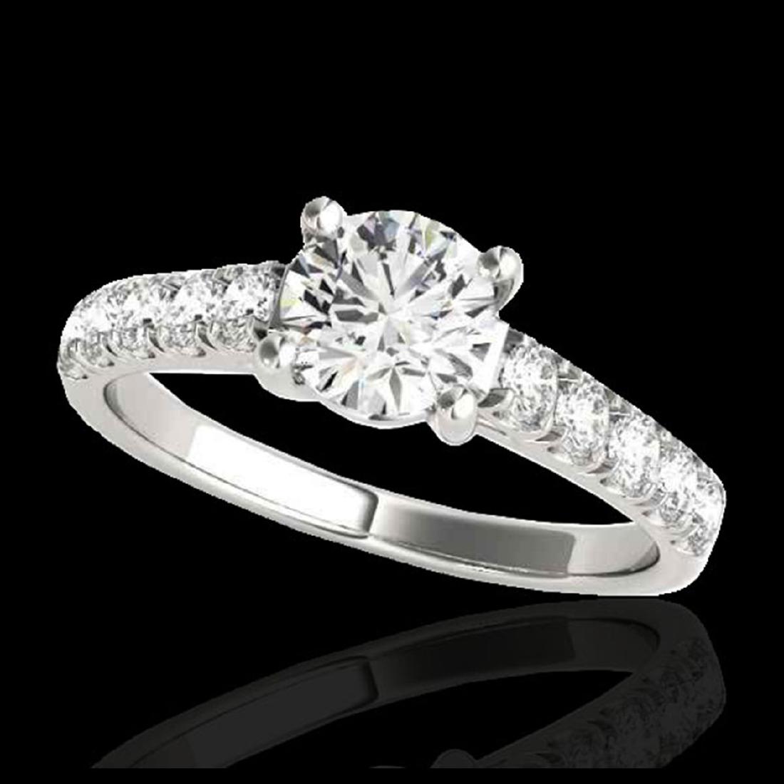 1.55 ctw H-SI/I Diamond Solitaire Ring 10K White Gold -: REF-155F5N - SKU:35489 ---- 1.55 ctw H-SI/I Diamond Solitaire Ring 10K White Gold Designer Brand Luxury Jewelry, made in the USA Suggested Retail Price: $11,400 Factory offers perfect factory sizing, 