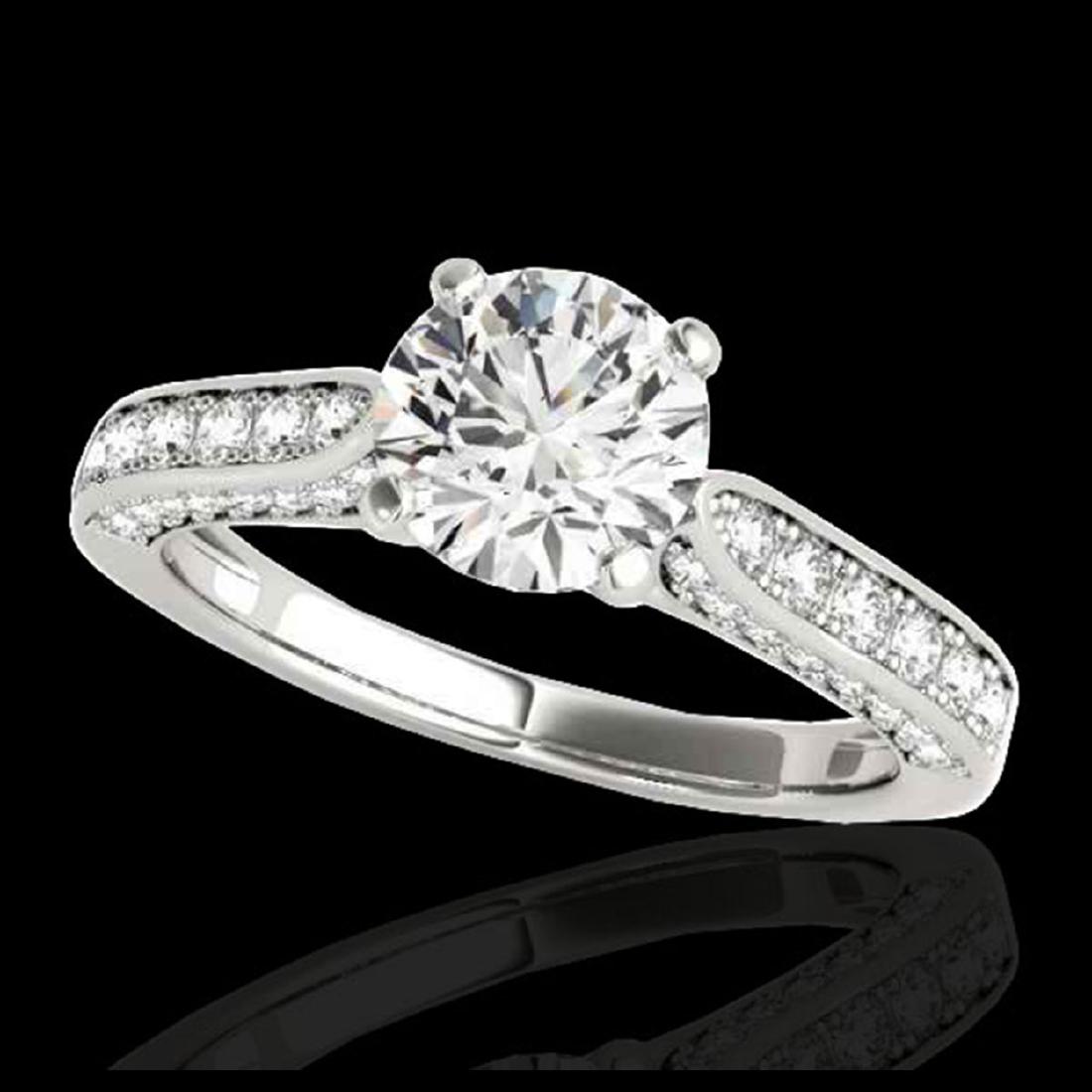 1.60 ctw H-SI/I Diamond Solitaire Ring 10K White Gold -: REF-197M7F - SKU:34916 ---- 1.60 ctw H-SI/I Diamond Solitaire Ring 10K White Gold Designer Brand Luxury Jewelry, made in the USA Suggested Retail Price: $14,500 Factory offers perfect factory sizing, 