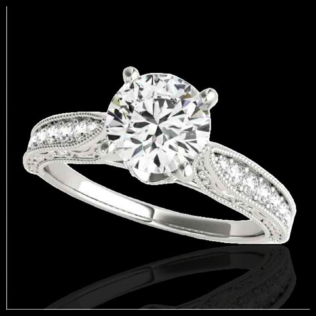 1.50 ctw H-SI/I Diamond Solitaire Ring 10K White Gold -: REF-166H4M - SKU:34729 ---- 1.50 ctw H-SI/I Diamond Solitaire Ring 10K White Gold Designer Brand Luxury Jewelry, made in the USA Suggested Retail Price: $13,400 Factory offers perfect factory sizing, 