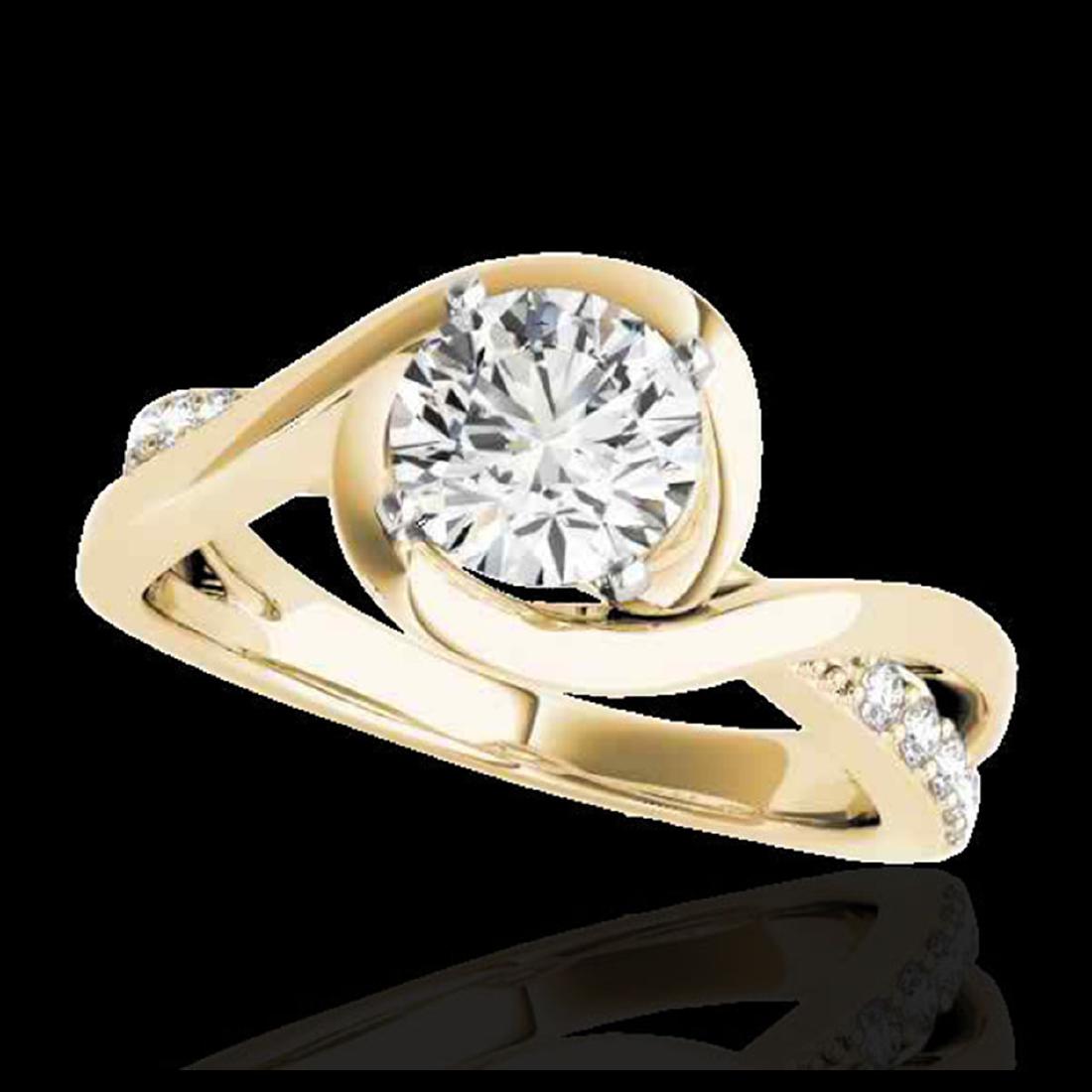 1.15 ctw H-SI/I Diamond Solitaire Ring 10K Yellow Gold: REF-182A7V - SKU:34837 ---- 1.15 ctw H-SI/I Diamond Solitaire Ring 10K Yellow Gold Designer Brand Luxury Jewelry, made in the USA Suggested Retail Price: $13,400 Factory offers perfect factory sizing,