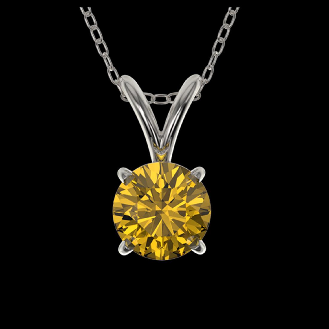 0.50 ctw Intense Yellow Diamond Necklace 10K White Gold: REF-70W5H - SKU:33161 ---- 0.50 ctw Intense Yellow Diamond Necklace 10K White Gold Designer Brand Luxury Jewelry, made in the USA Suggested Retail Price: $5,150 Factory offers perfect factory sizing, 