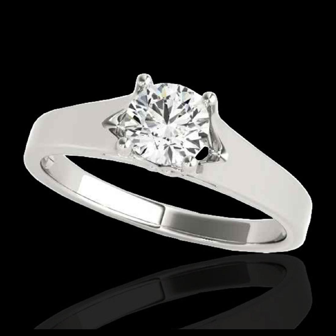 1.50 ctw H-SI/I Diamond Solitaire Ring 10K White Gold -: REF-247Y4X - SKU:35164 ---- 1.50 ctw H-SI/I Diamond Solitaire Ring 10K White Gold Designer Brand Luxury Jewelry, made in the USA Suggested Retail Price: $19,950 Factory offers perfect factory sizing, 