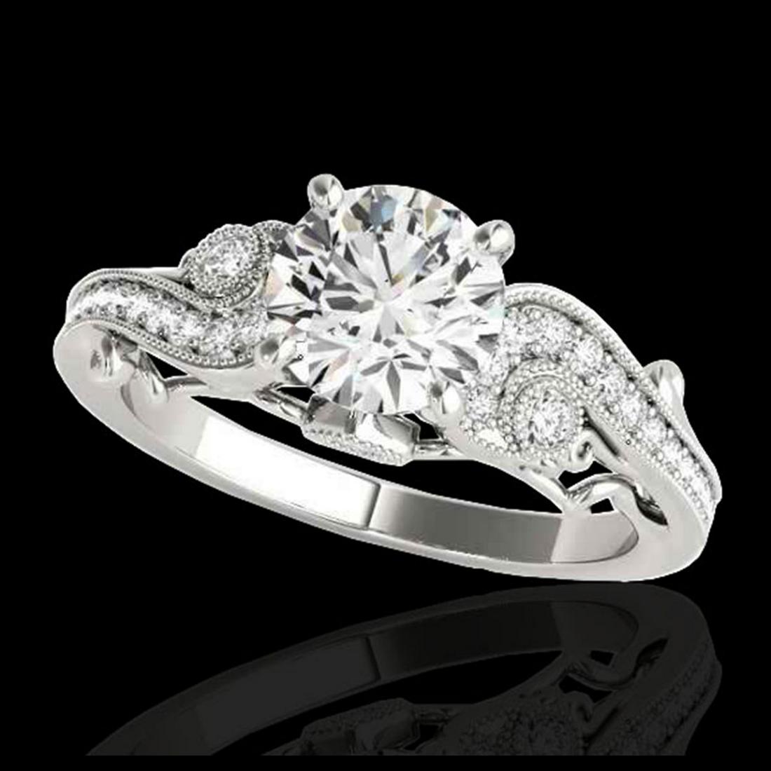 1.25 ctw H-SI/I Diamond Solitaire Ring 10K White Gold -: REF-154R3K - SKU:34792 ---- 1.25 ctw H-SI/I Diamond Solitaire Ring 10K White Gold Designer Brand Luxury Jewelry, made in the USA Suggested Retail Price: $11,300 Factory offers perfect factory sizing, 