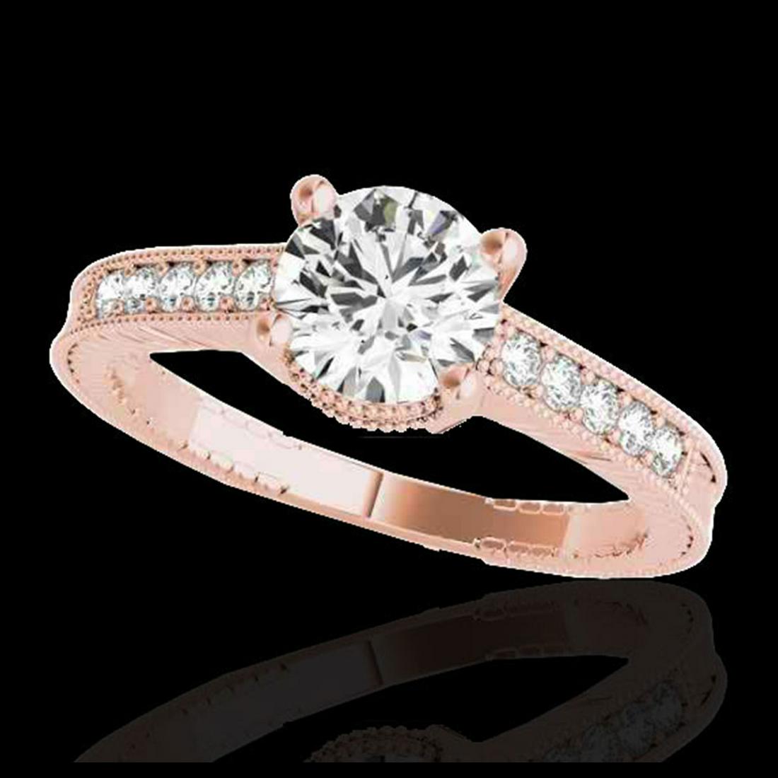 1.75 ctw H-SI/I Diamond Solitaire Ring 10K Rose Gold -: REF-289M8F - SKU:34766 ---- 1.75 ctw H-SI/I Diamond Solitaire Ring 10K Rose Gold Designer Brand Luxury Jewelry, made in the USA Suggested Retail Price: $21,250 Factory offers perfect factory sizing, f