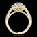 2.5 ctw H-SI/I Diamond Solitaire Halo Ring 10K Yellow - 2